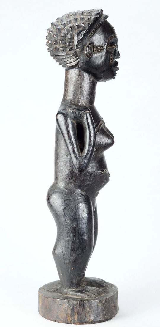 African Art Beautiful decorative female figure CHOKWE statue ANGOLA - 4