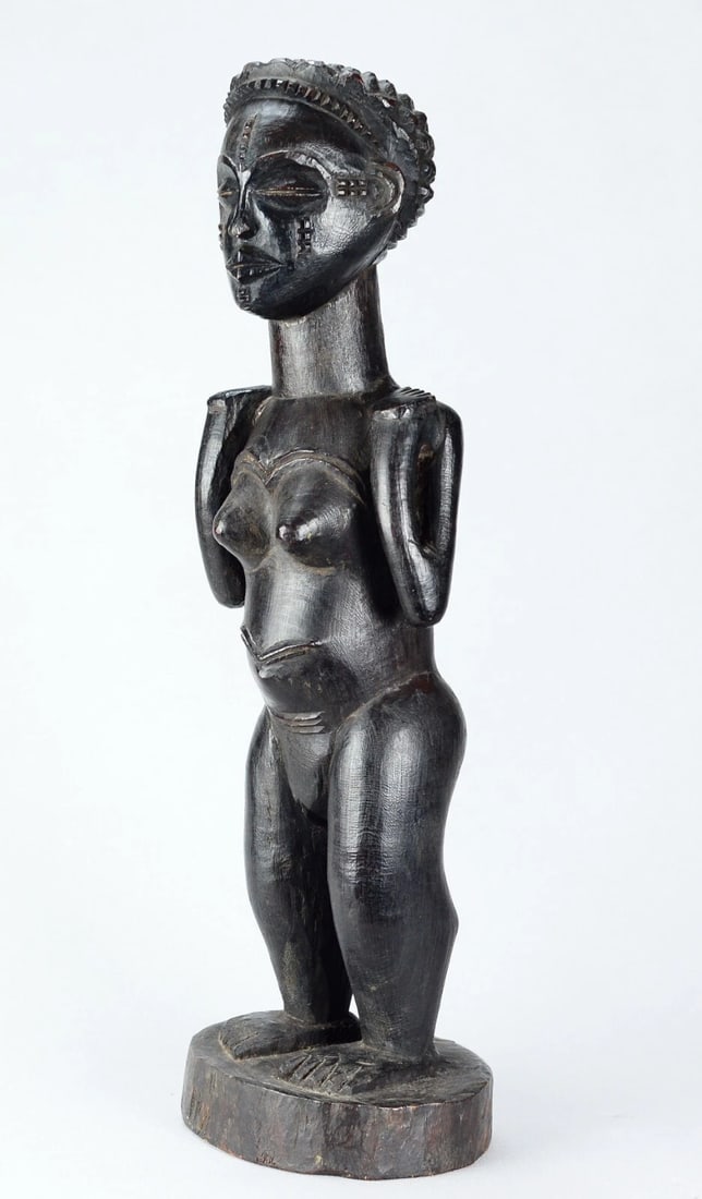 African Art Beautiful decorative female figure CHOKWE statue ANGOLA - 7