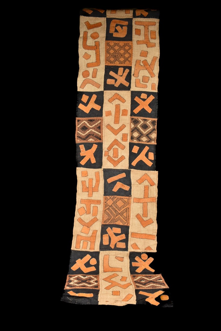 Textile – Cloth – Shoowa-Kuba – DR Congo 240 cm - 4