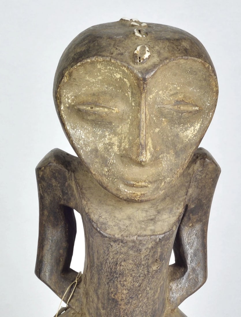 African Art Large anthropomorphic Figure Statue sculpture Congo drc Lega tribe - 10