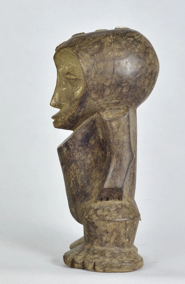 African Art Large anthropomorphic Figure Statue sculpture Congo drc Lega tribe - 4