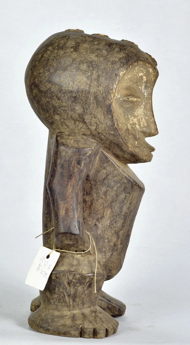 African Art Large anthropomorphic Figure Statue sculpture Congo drc Lega tribe - 7