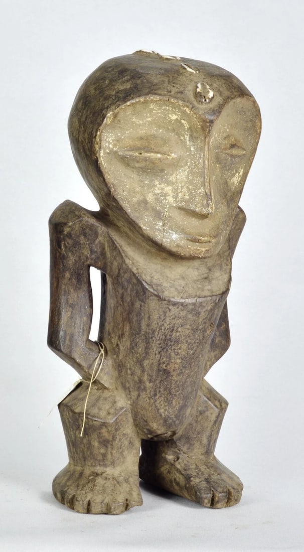 African Art Large anthropomorphic Figure Statue sculpture Congo drc Lega tribe - 9