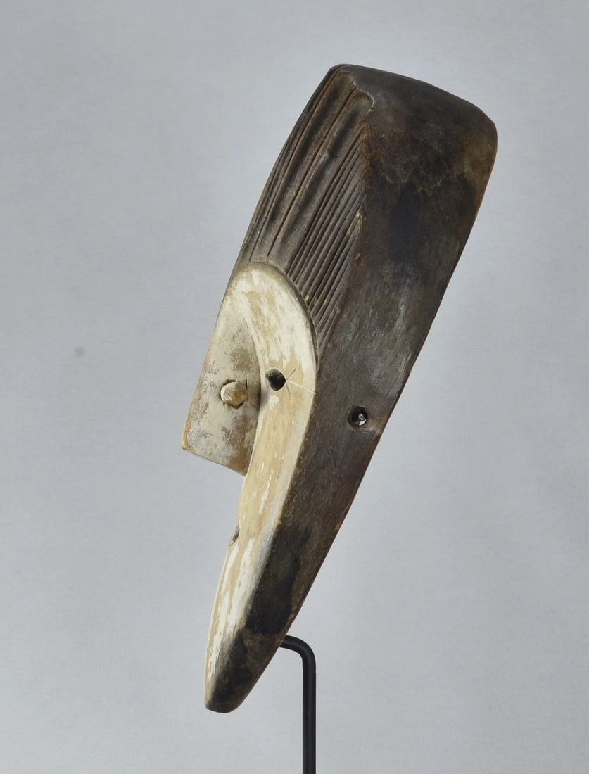 Fang Nice large african Mask wood sculpture GABON - 5