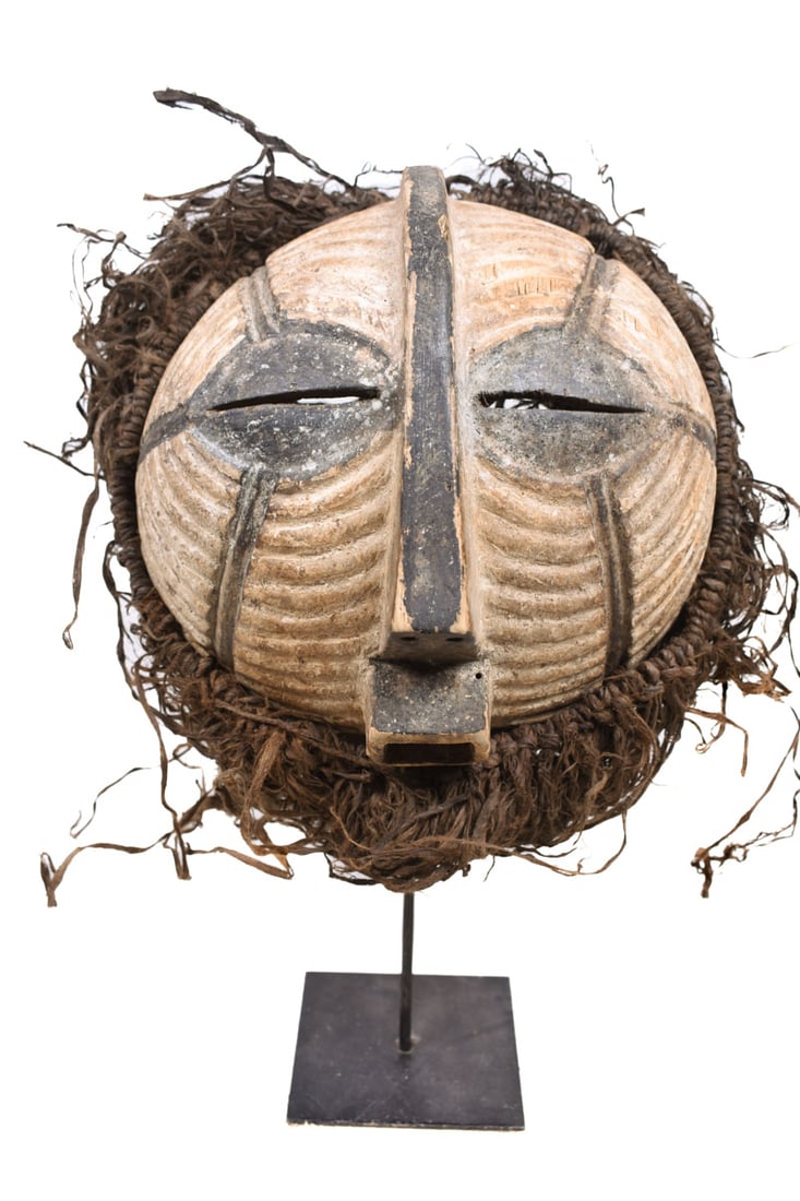 Mask – Wood, Raphia – Luba – DR Congo - 2