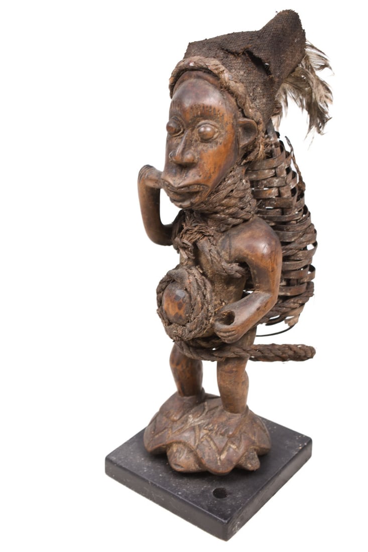 Figure – Wood, Feathers – Bakongo Vili – Congo (1 of 7)