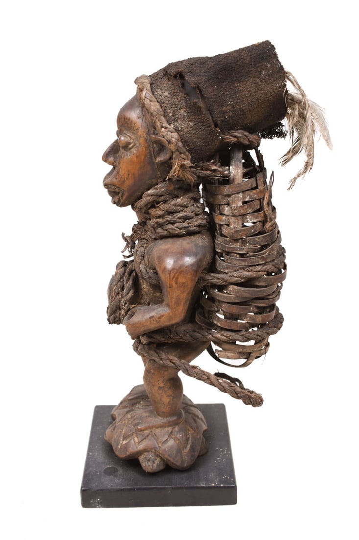 Figure – Wood, Feathers – Bakongo Vili – Congo - 6
