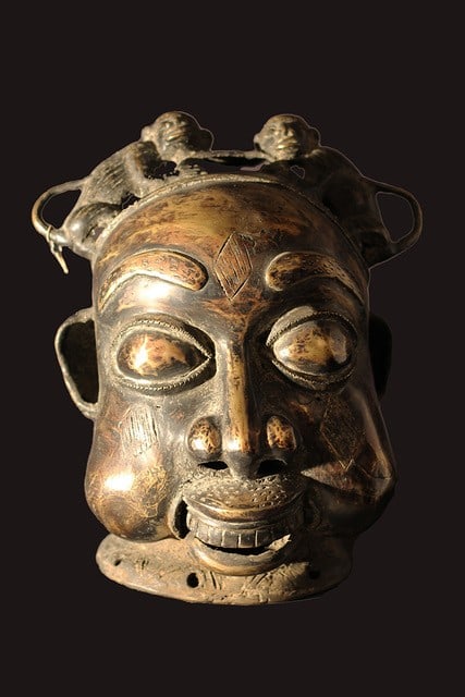 Mask – Bronze – Bamoun – Grassland of Cameroun (1 of 6)