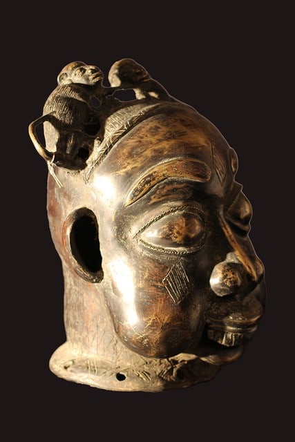 Mask – Bronze – Bamoun – Grassland of Cameroun - 6