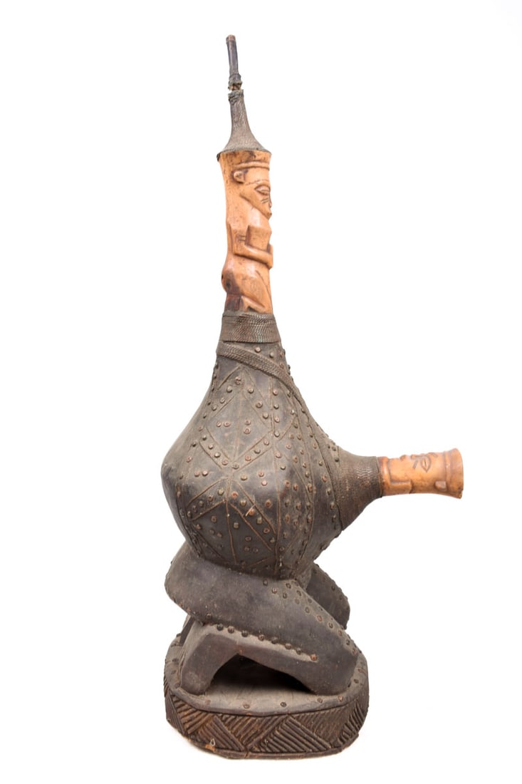 Ceremonial Pipe – Bone, Wood – Lega – DR Congo - 5