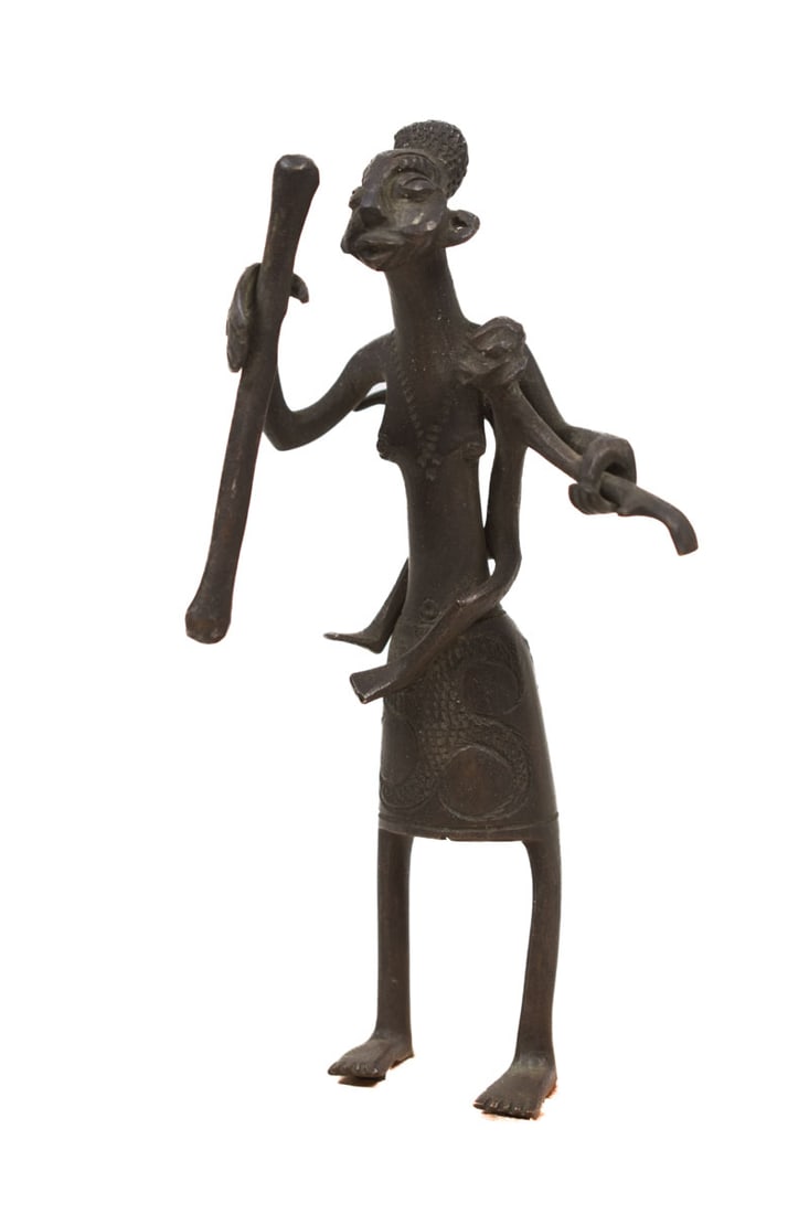 Maternity figure – Bronze – Fon – Benin - 2