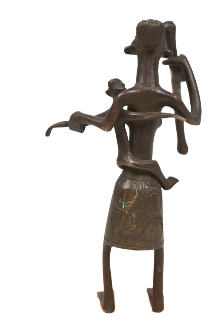Maternity figure – Bronze – Fon – Benin - 5