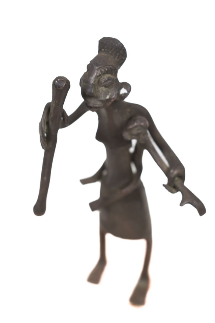 Maternity figure – Bronze – Fon – Benin - 7