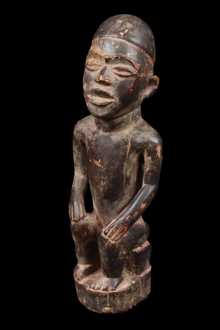 Figure – Wood, Glass – Bakongo Vili – Congo - 2