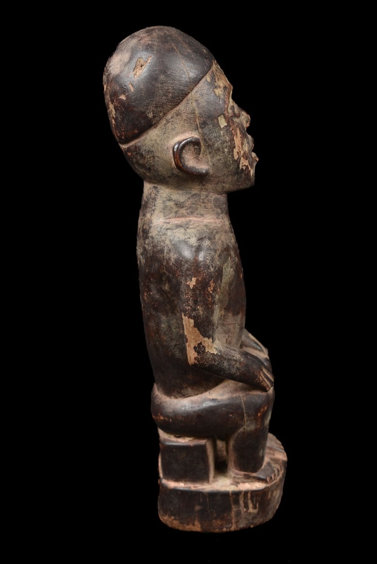 Figure – Wood, Glass – Bakongo Vili – Congo - 4