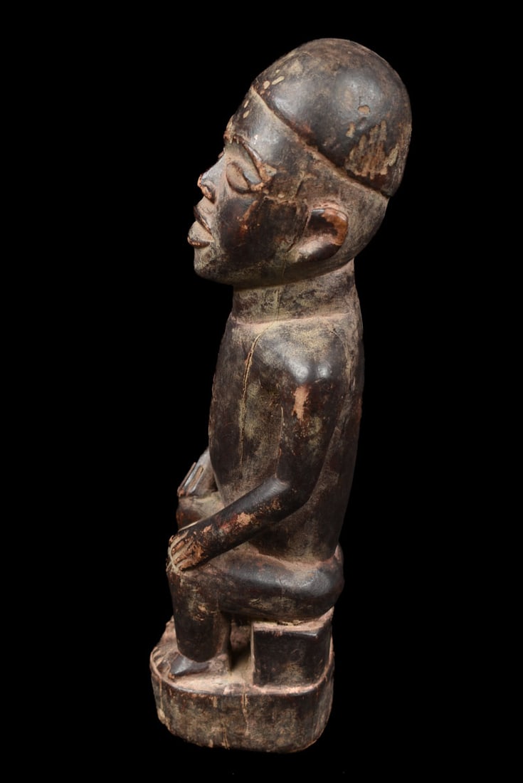 Figure – Wood, Glass – Bakongo Vili – Congo - 6