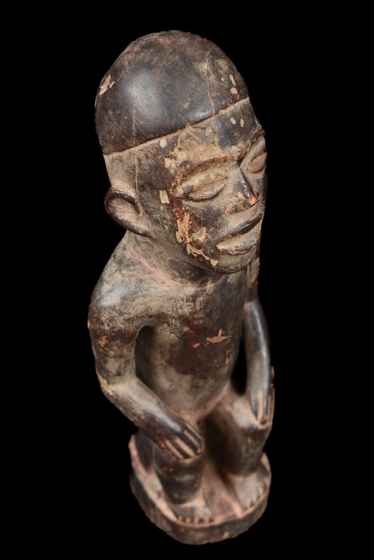 Figure – Wood, Glass – Bakongo Vili – Congo - 7