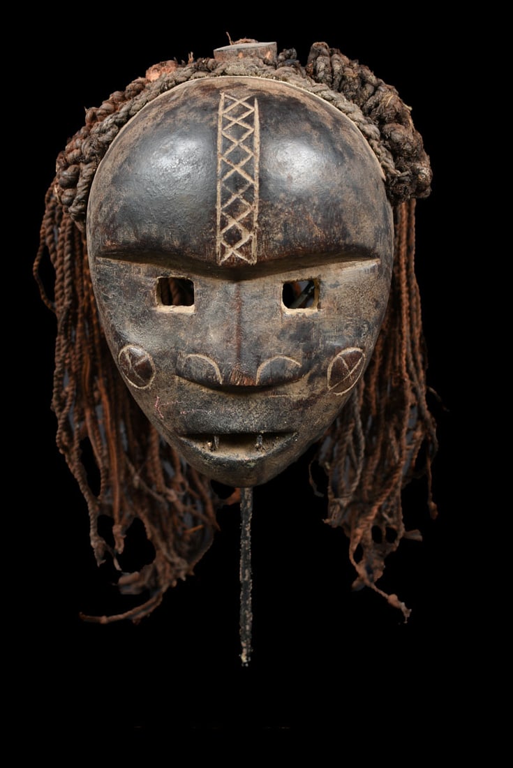 Mask – Wood, Rope – Lwena – Angola - 2
