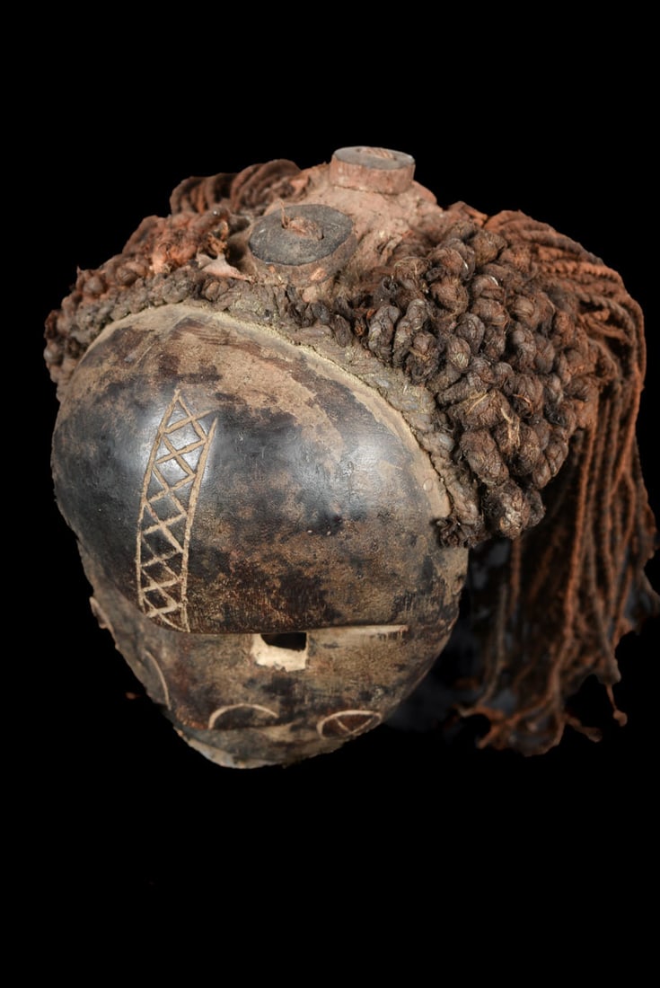 Mask – Wood, Rope – Lwena – Angola - 3
