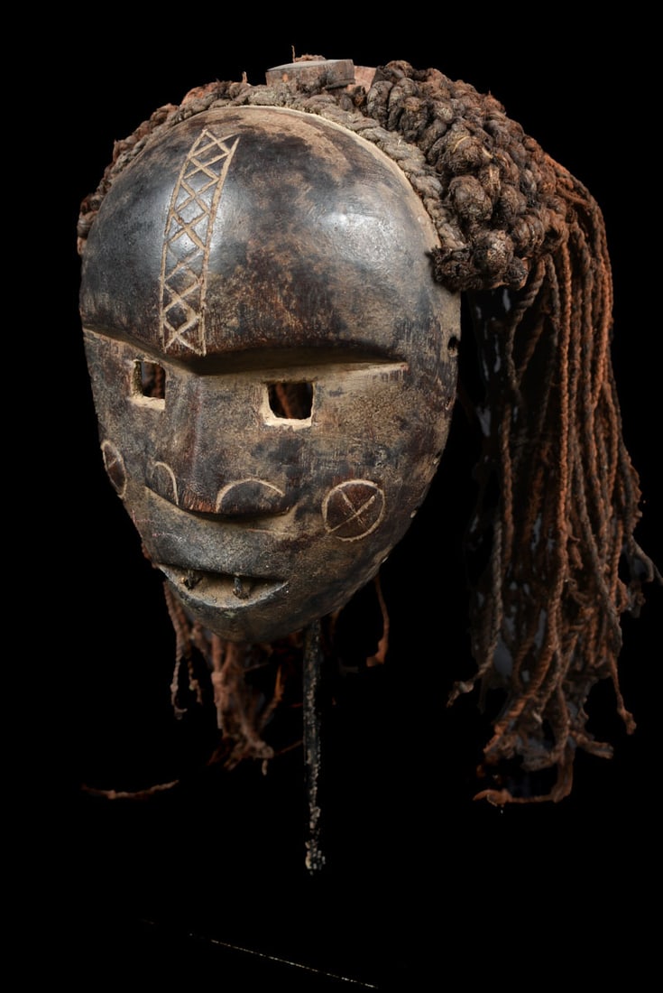 Mask – Wood, Rope – Lwena – Angola - 4