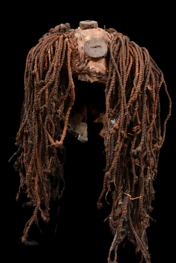 Mask – Wood, Rope – Lwena – Angola - 5