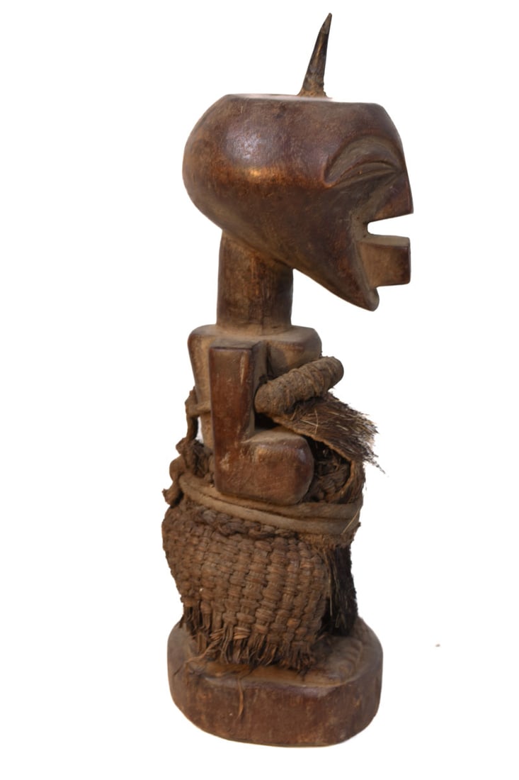 Power Figure – Wood, Horn- Songye – Congo - 4