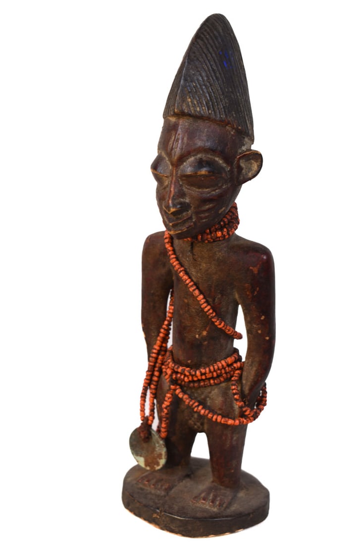 Ibeji Figure – Wood , Beads- Yoruba – Nigeria - 2