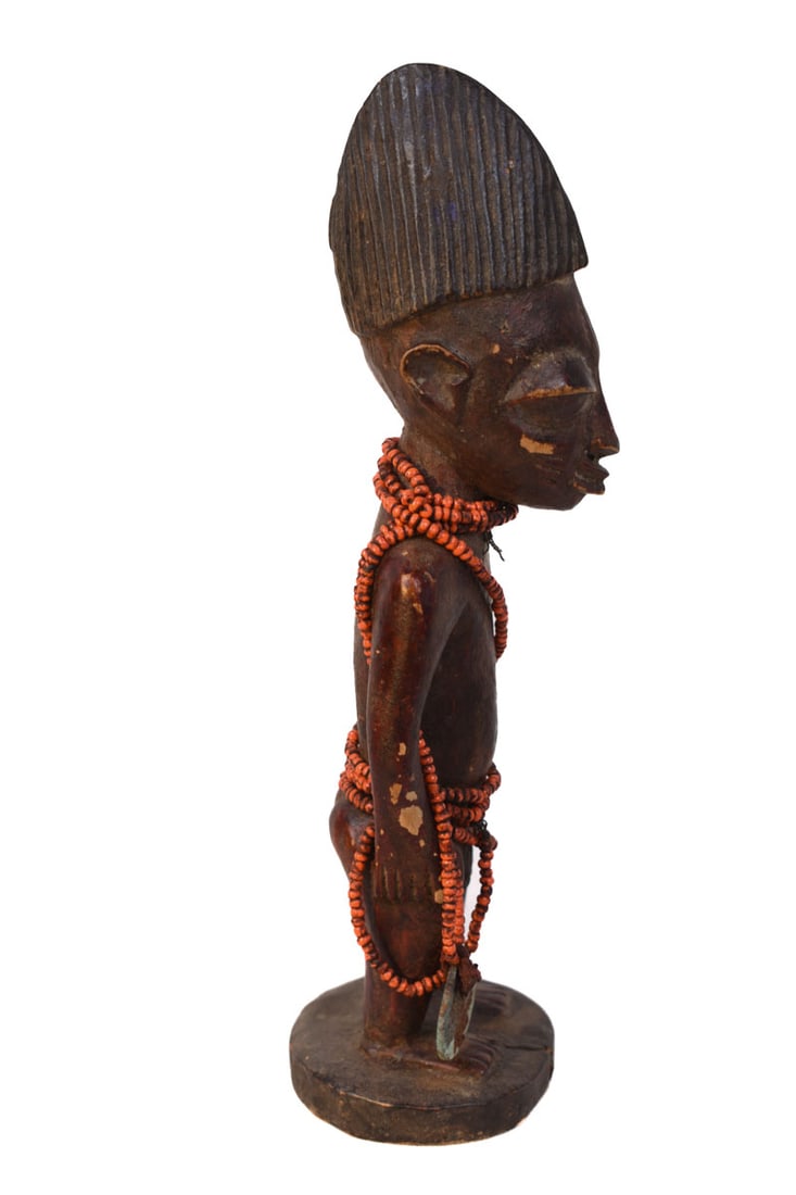 Ibeji Figure – Wood , Beads- Yoruba – Nigeria - 3