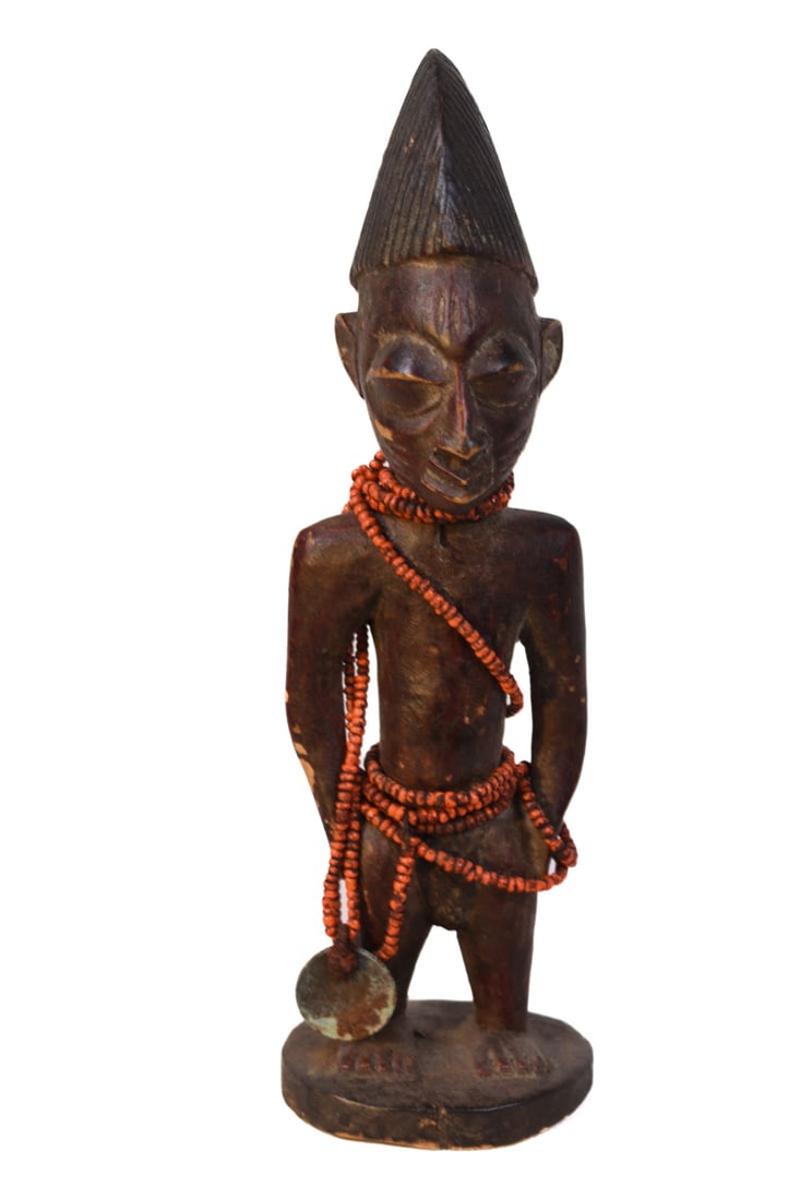 Ibeji Figure – Wood , Beads- Yoruba – Nigeria - 5