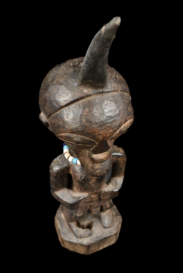 Power Figure – Wood, Horn, Beads – Songye – Congo - 2