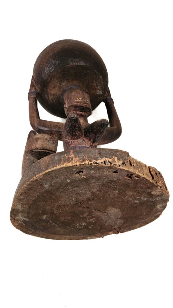 Bowl bearer Figure – Arugba Shango – Wood – Yoruba – Nigeria - 11