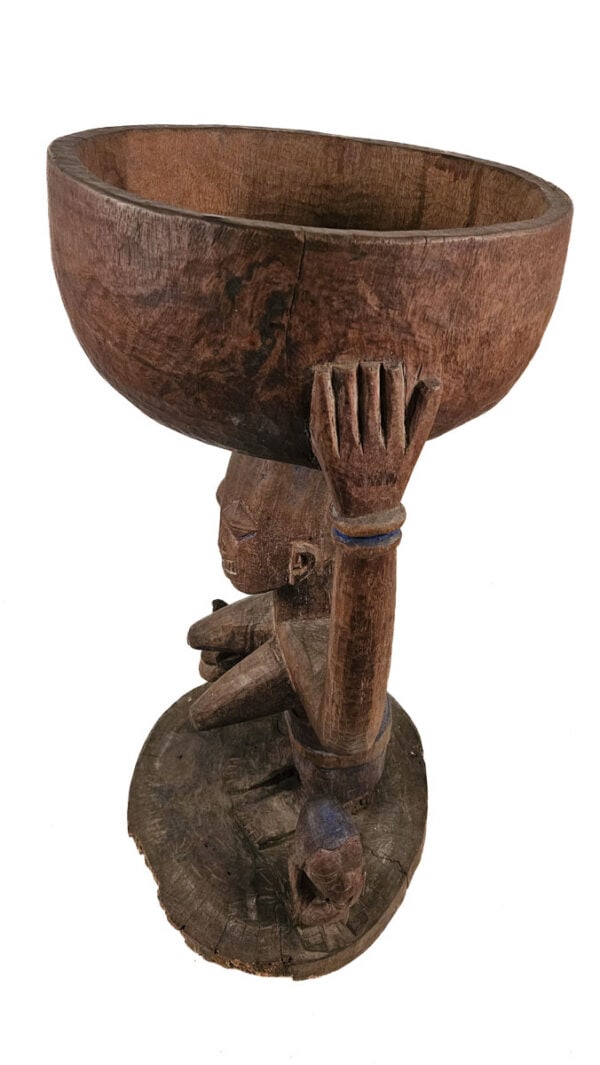 Bowl bearer Figure – Arugba Shango – Wood – Yoruba – Nigeria - 6