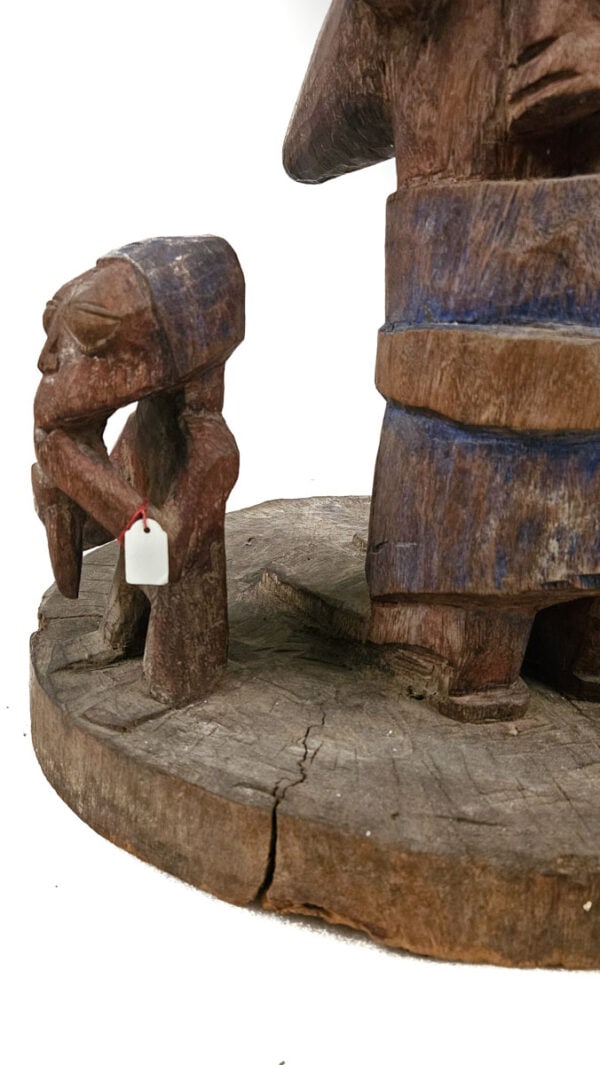 Bowl bearer Figure – Arugba Shango – Wood – Yoruba – Nigeria - 7