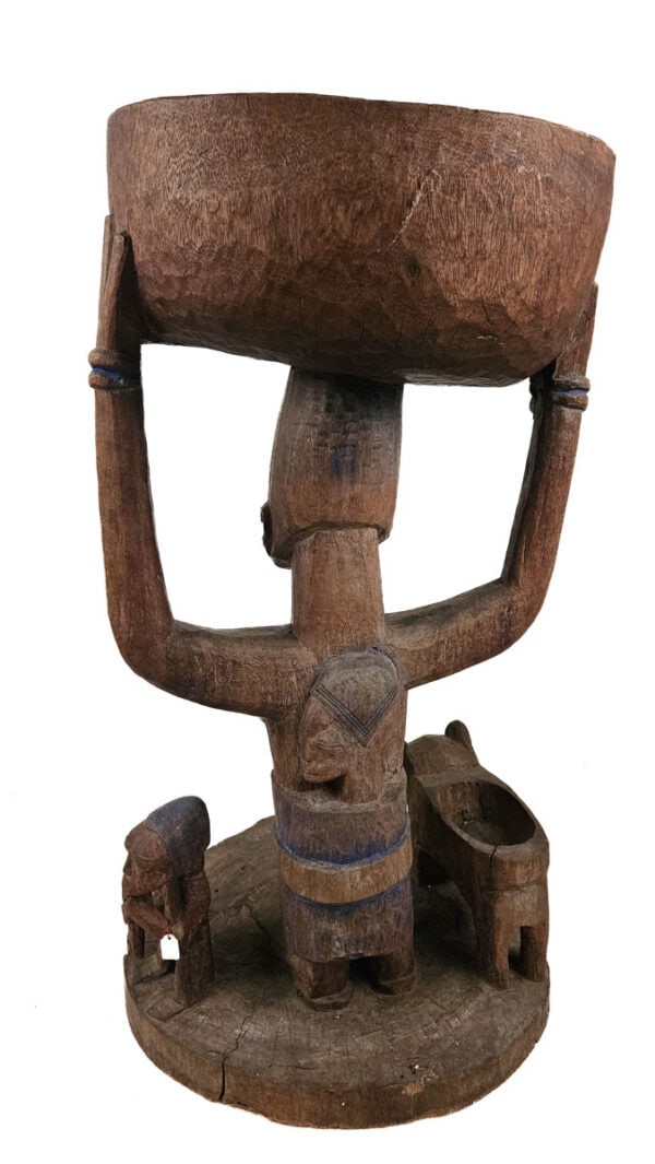 Bowl bearer Figure – Arugba Shango – Wood – Yoruba – Nigeria - 8