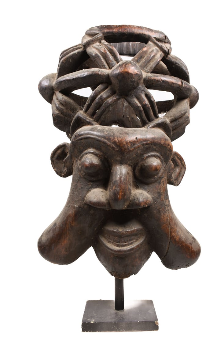 Helmet mask – Wood – Bamun – Grassland of Cameroon (1 of 7)