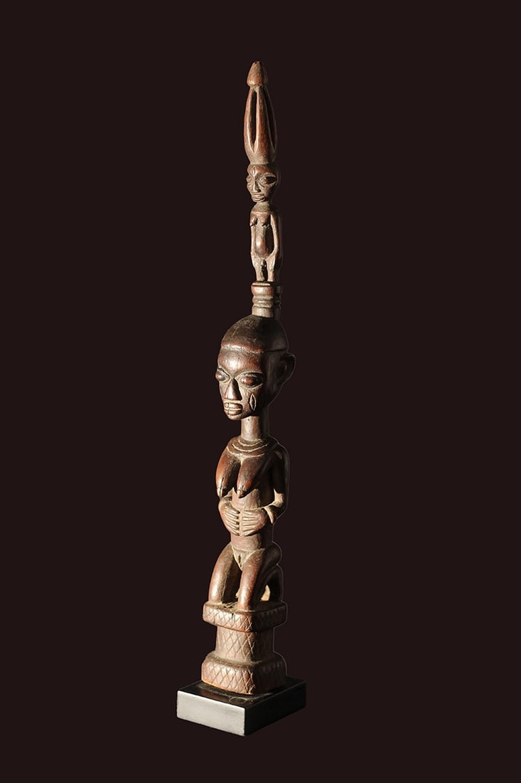 Ancestor figure – Wood – Yoruba Opo – Nigeria - 4