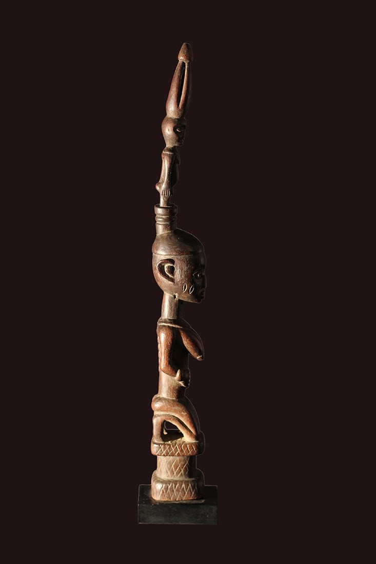 Ancestor figure – Wood – Yoruba Opo – Nigeria - 5