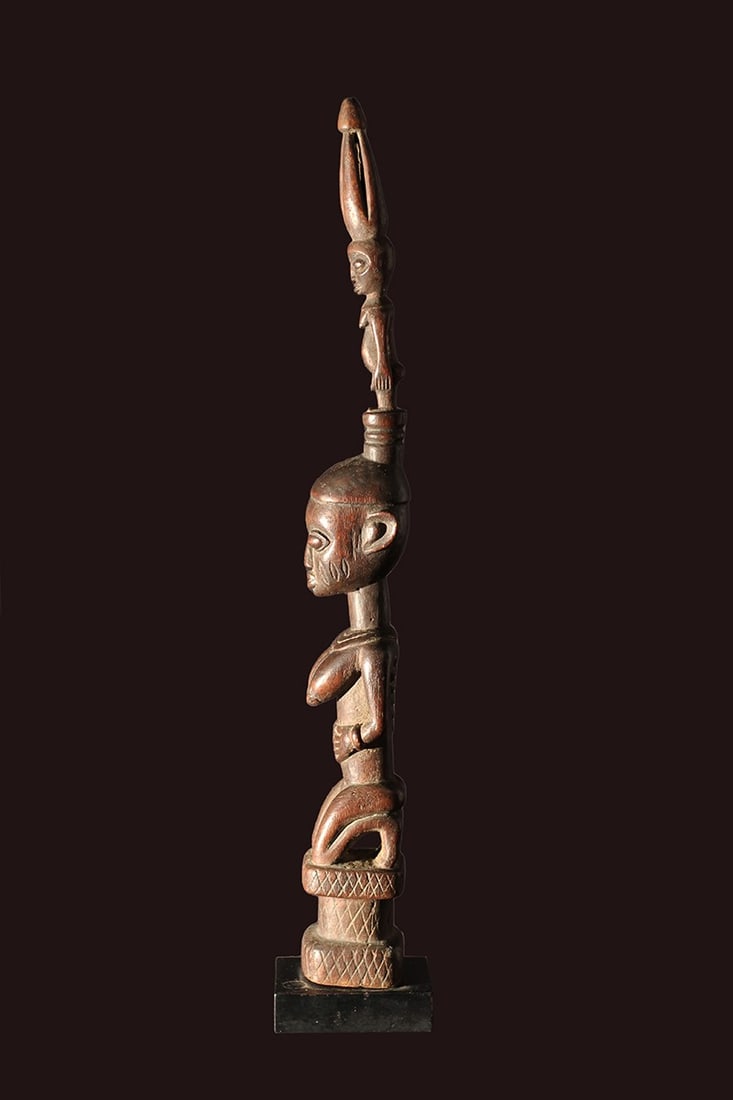 Ancestor figure – Wood – Yoruba Opo – Nigeria - 6