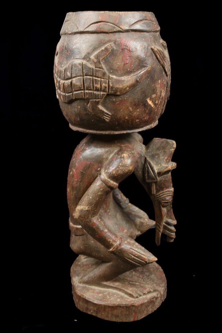 Bowl bearer figure – Wood – Senufo – Ivory Coast - 4