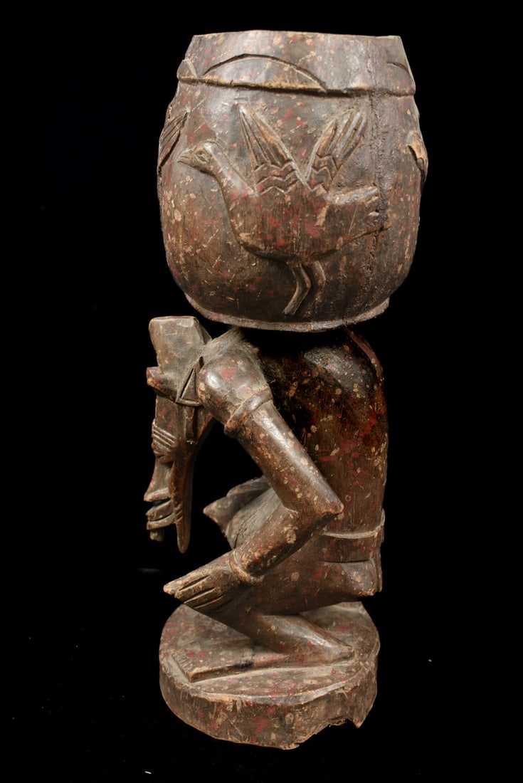 Bowl bearer figure – Wood – Senufo – Ivory Coast - 6