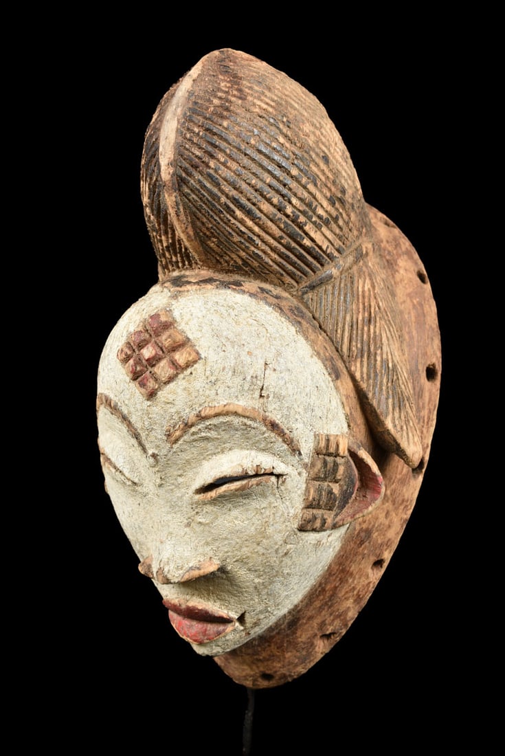 Initiation mask – Wood – Punu – Gabon - 2