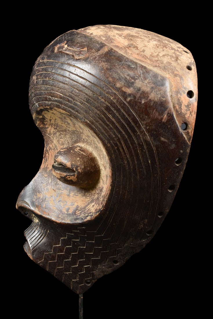 Circumcision Mask – Wood – Lulua – Congo DRC - 5