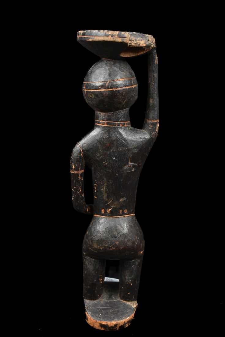 Bowl-barrier Figure – Wood – Luba / Zela – Congo DRC - 5
