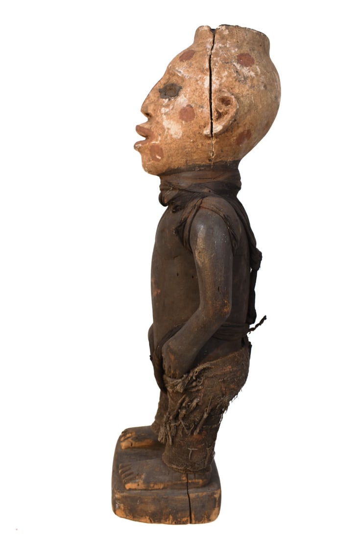 Ancestor Figure – Wood, Glass – Yombe – Congo - 3