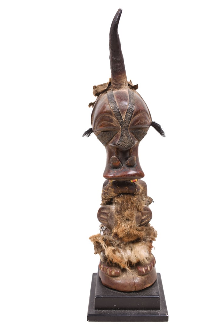 Power Figure – Wood, Horn, Beads – Songye – Congo - 2