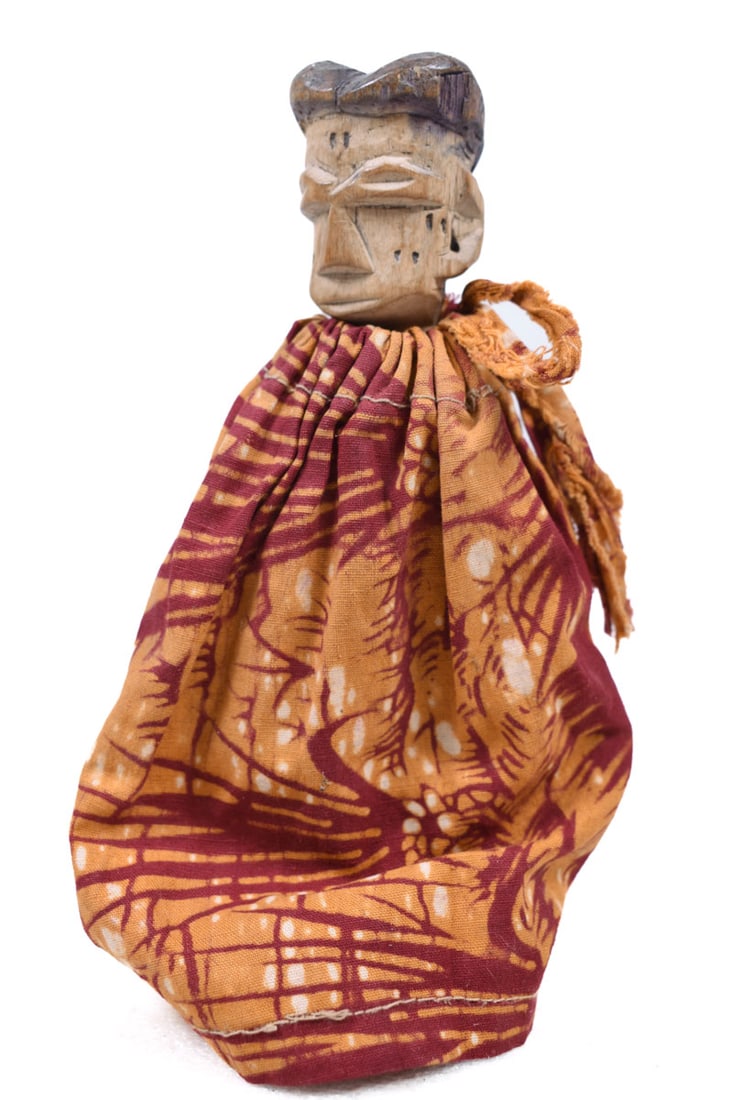 Ancestor figure – Wood, Textile – Ewe – Togo - 2