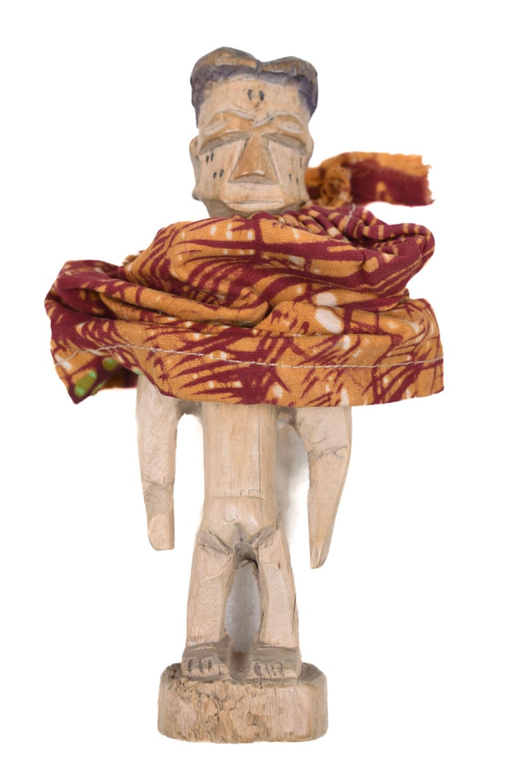 Ancestor figure – Wood, Textile – Ewe – Togo - 3