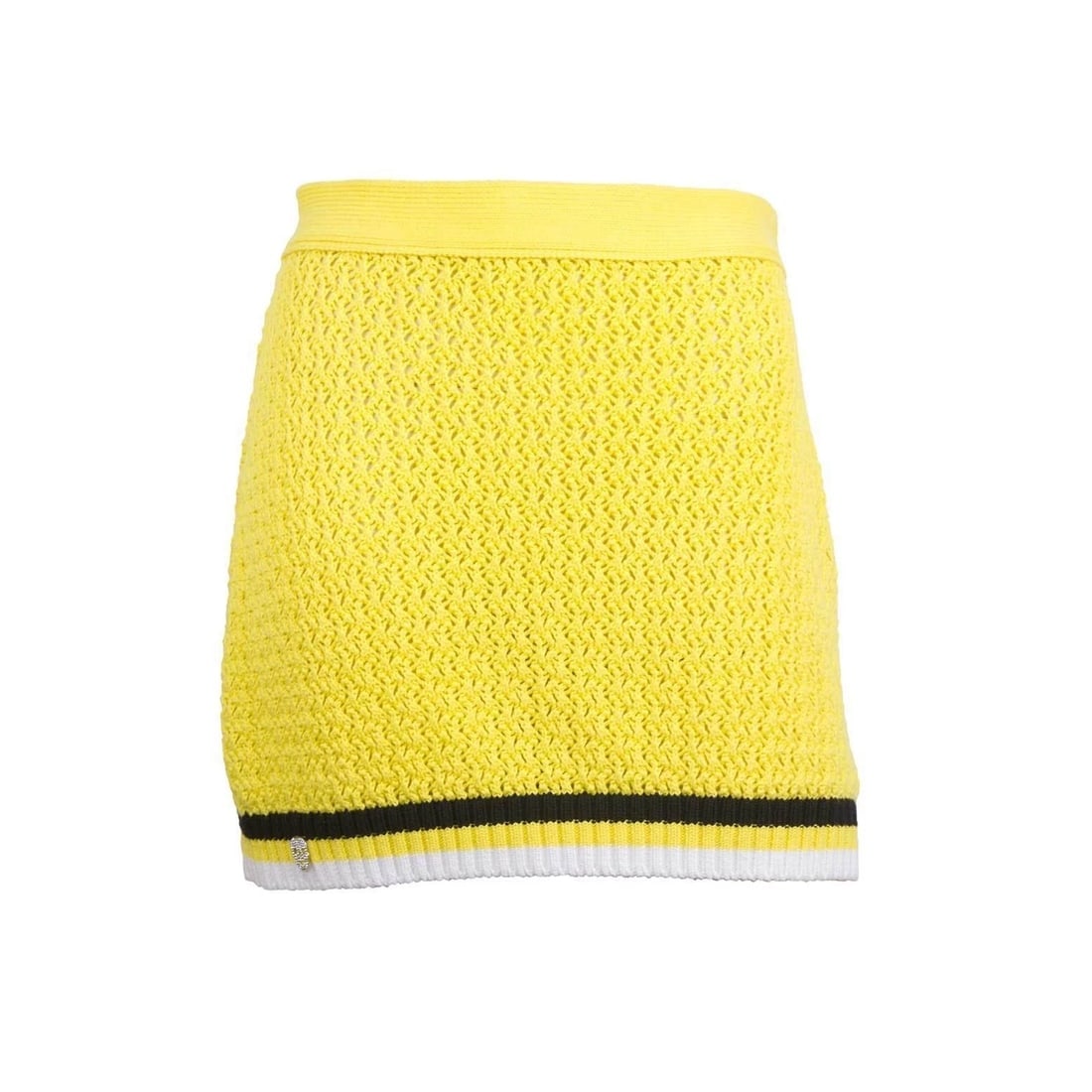 Philipp Plein Yellow Cable Knit Cotton Mini Skirt Skull Black & White Stripes M: Title:Philipp Plein Yellow Cable Knit Cotton Mini Skirt Skull Black & White Stripes M Description:Philipp Plein Yellow Cable Knit Cotton Mini Skirt Skull Black & White Stripes M Philipp Plein Yellow C