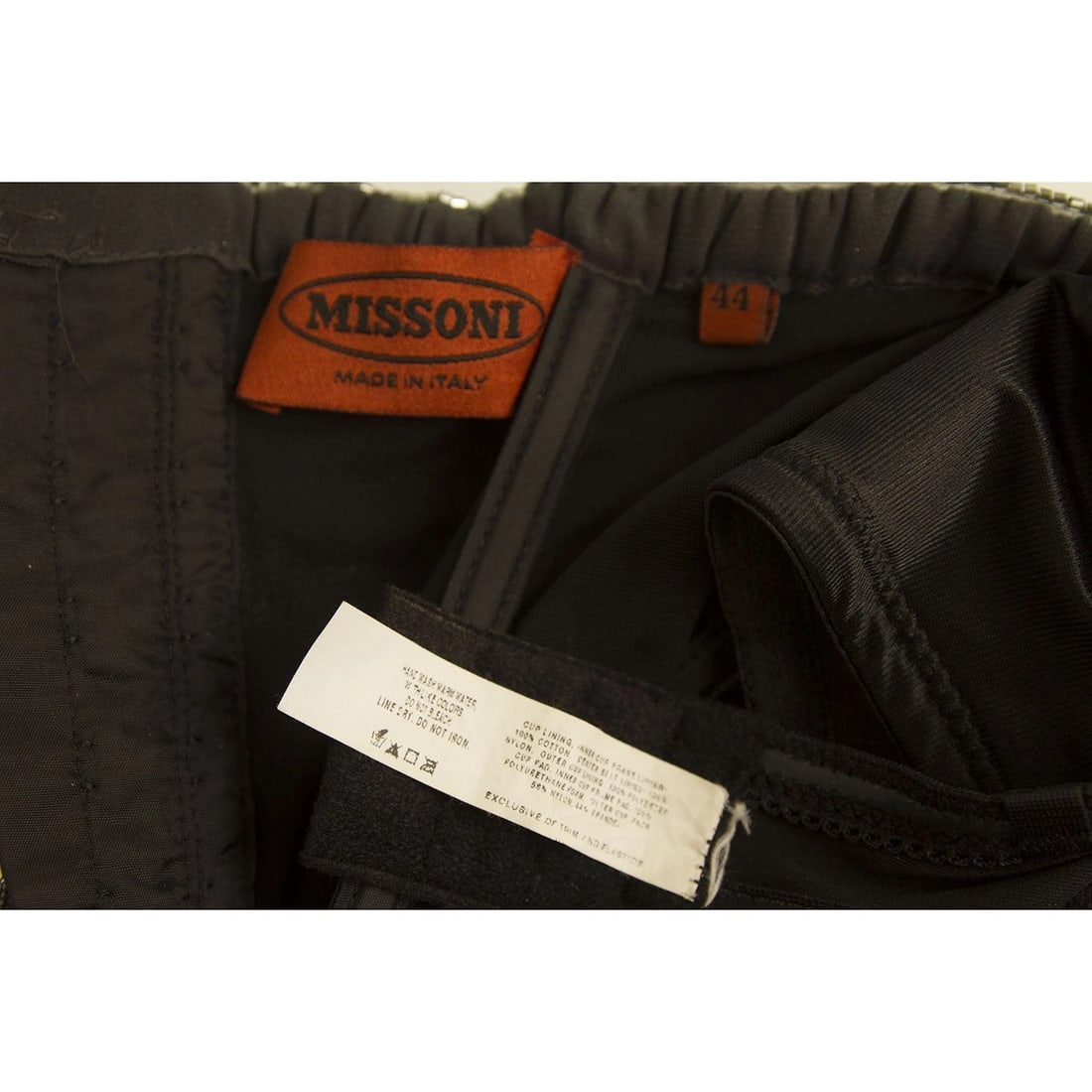 Missoni Blue Gray knitted Strapless miniembellished beaded dress IT size 44 - 4