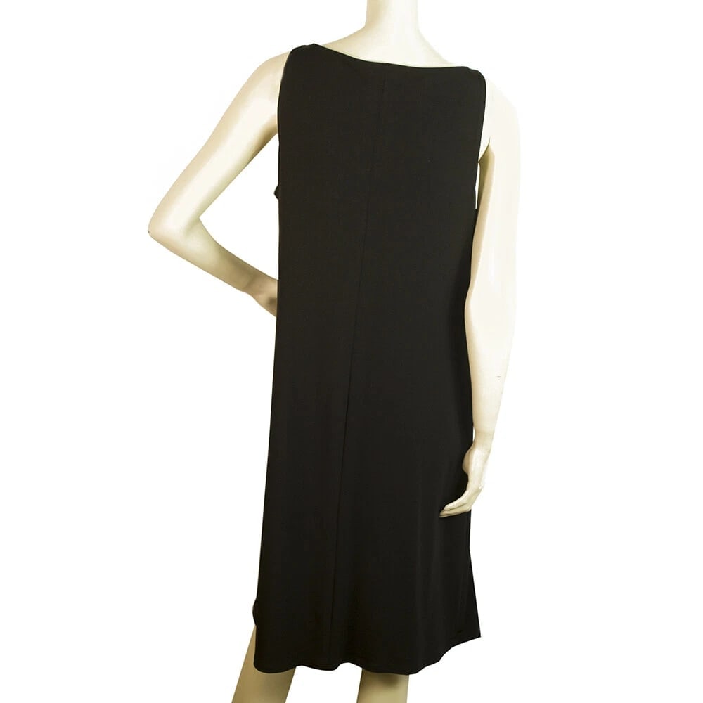 Michael By Michael Kors Black Buckle Details Knee Length dress size L - 2